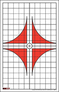 EZ2C Targets #10: Rifle Scope Sight in Paper Target 11”x17” USA MADE