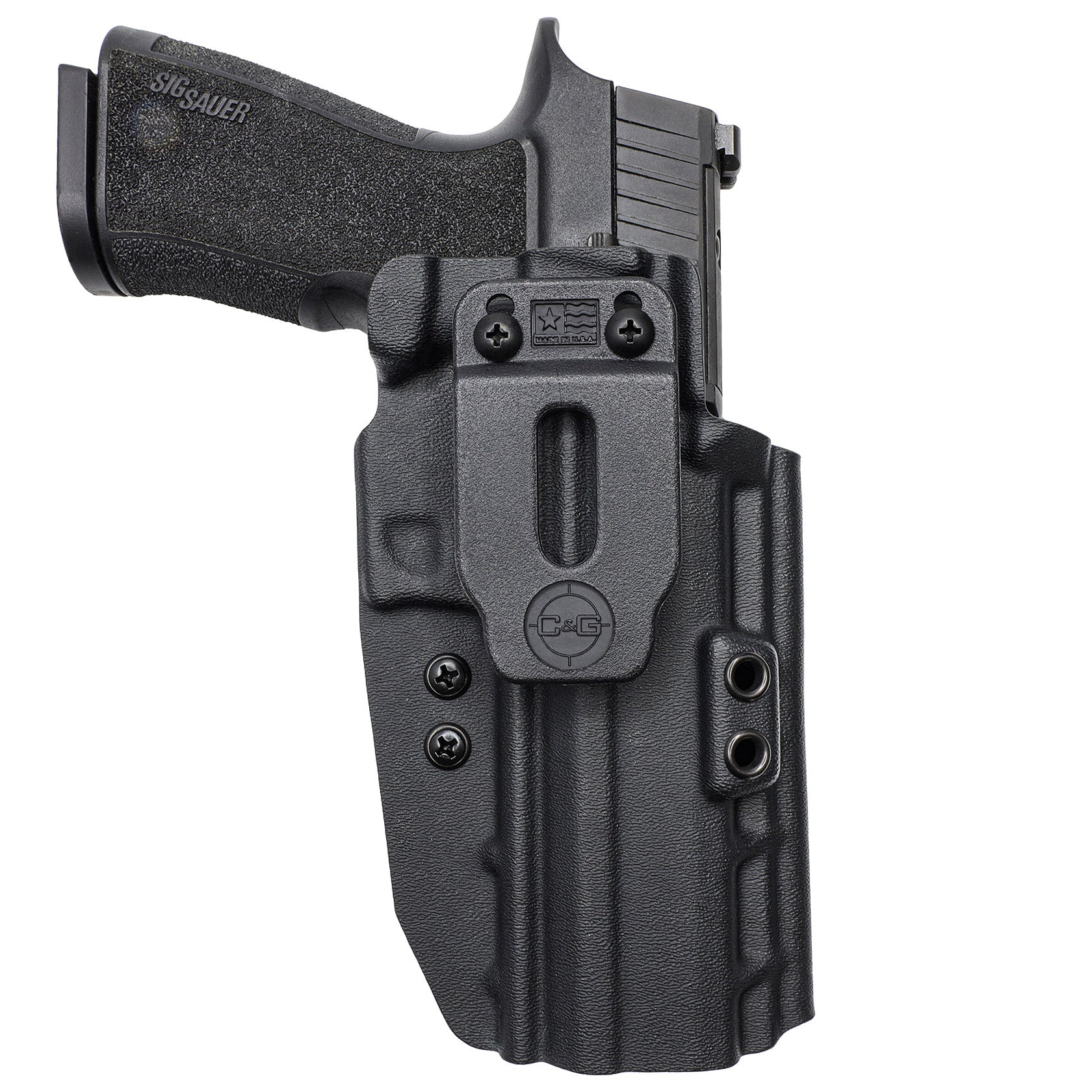 SIG P320-XTEN | IWB COVERT/ALPHA Kydex Holster | QUICKSHIP | C&G Holsters
