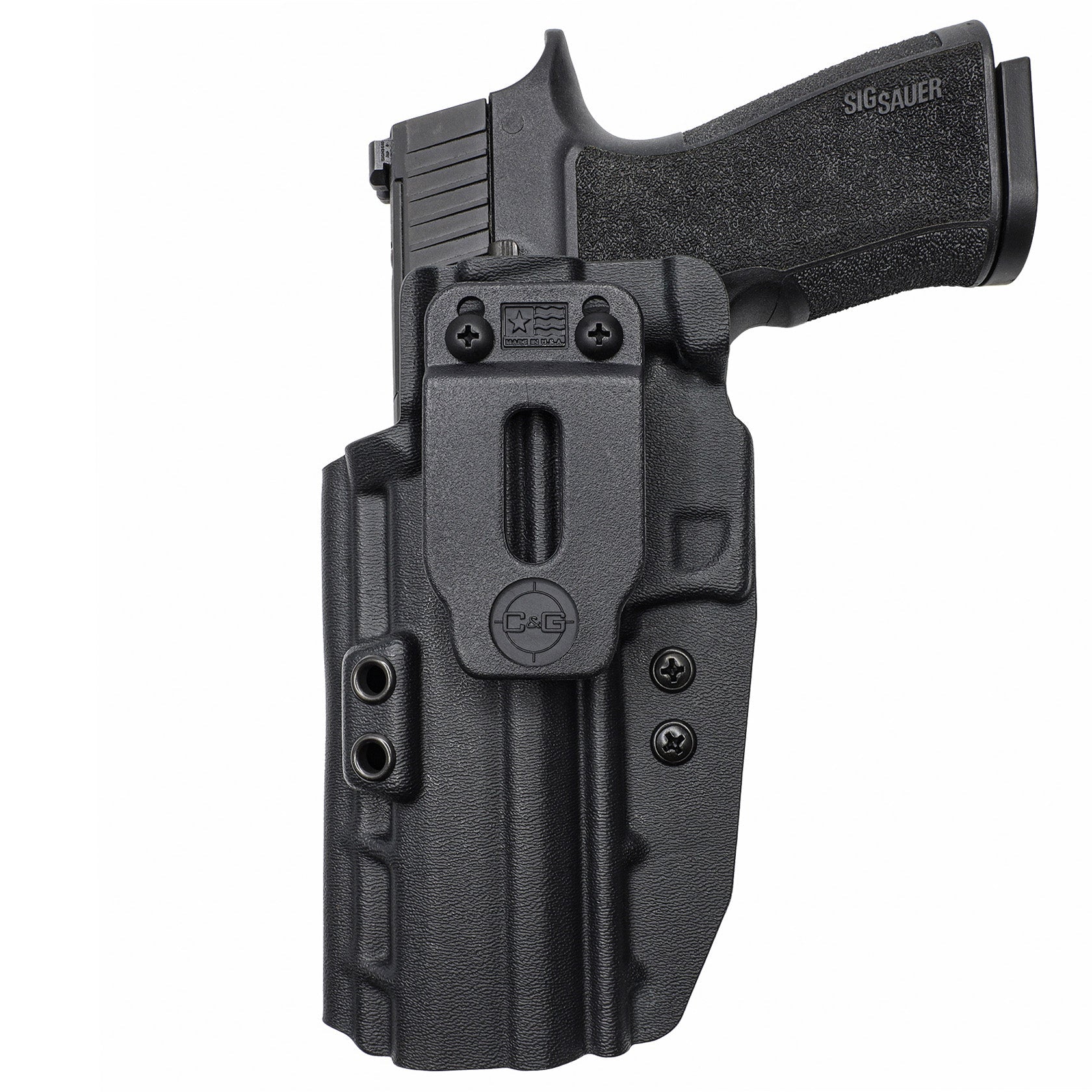 SIG P320-XTEN | IWB COVERT/ALPHA Kydex Holster | QUICKSHIP | C&G Holsters