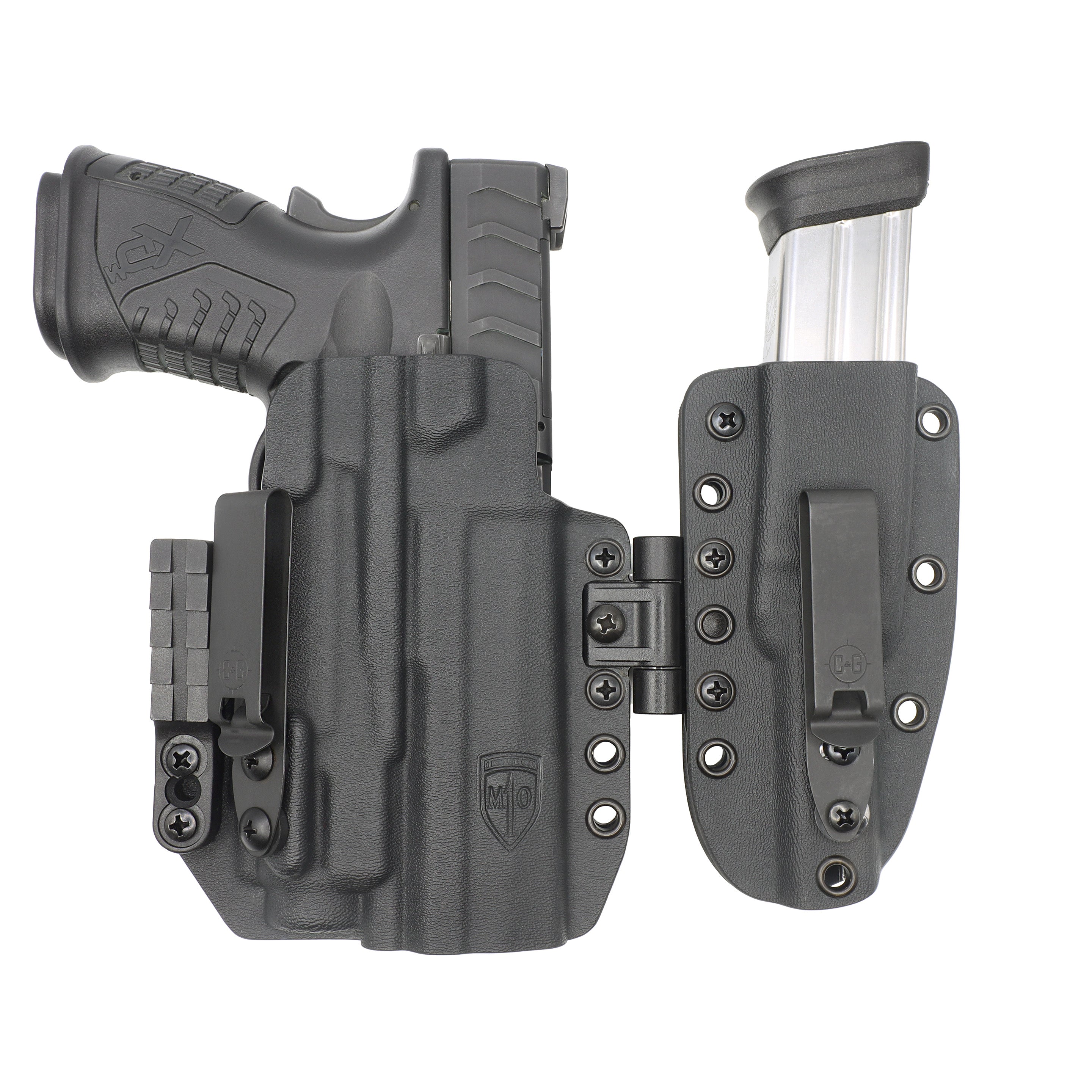 Springfield XD-M 4.5"/3.8" TLR-8/A/G | MOD1-LIMA Appendix Sidecar Kydex Holster System | QUICKSHIP | C&G Holsters