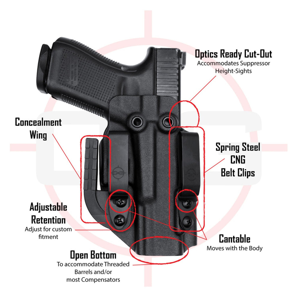 Beretta 92FS/96/M9A3/M9A4 | IWB COVERT/ALPHA Kydex Holster | QUICKSHIP | C&G Holsters