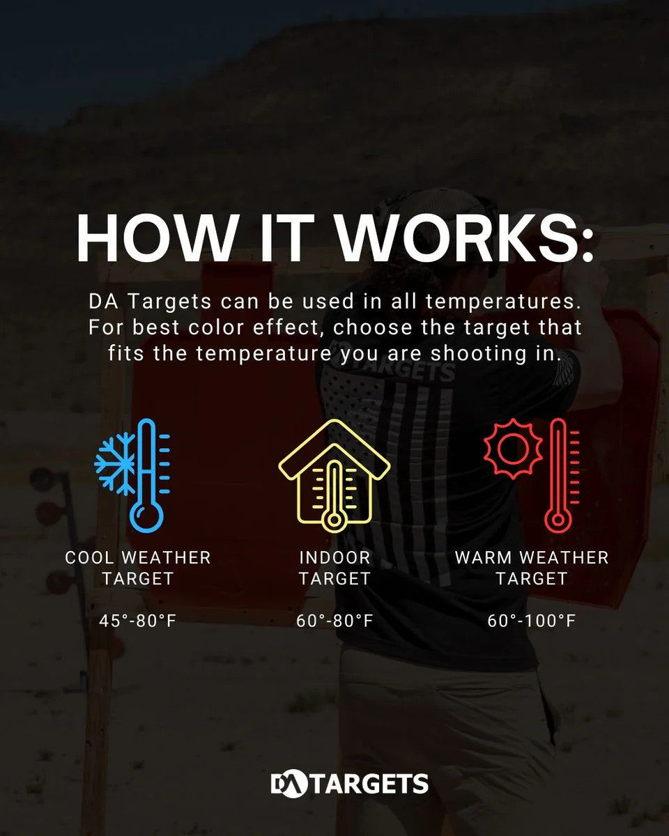 Half-Size Silhouette Color-Changing Target