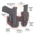 Shadow Systems DR920/MR920L | MOD1 Appendix Sidecar Kydex Holster System | QUICKSHIP | C&G Holsters