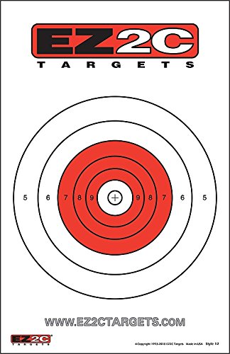 125 EZ2C Targets Favorites 5 Handgun Styles Paper Targets Bundle 11"x17" USA Made