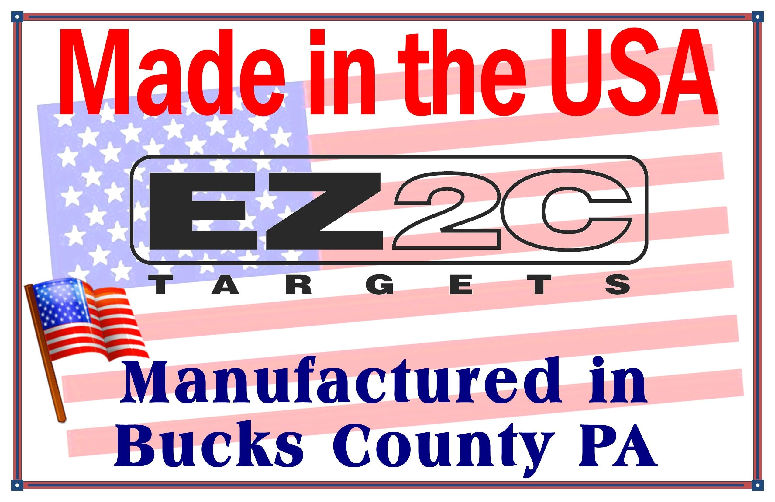 125 EZ2C Targets Tactical Favorites 5 Styles Paper Targets Bundle 11"x17" USA Made